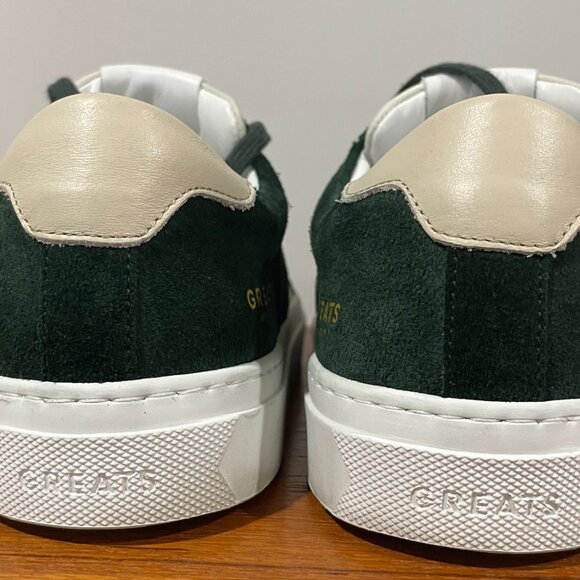 GREATS Sneakers ~ Men's Royale 2.0 Lace Up ~ Hunter Green Suede ~ Size 7 - Picture 6 of 8